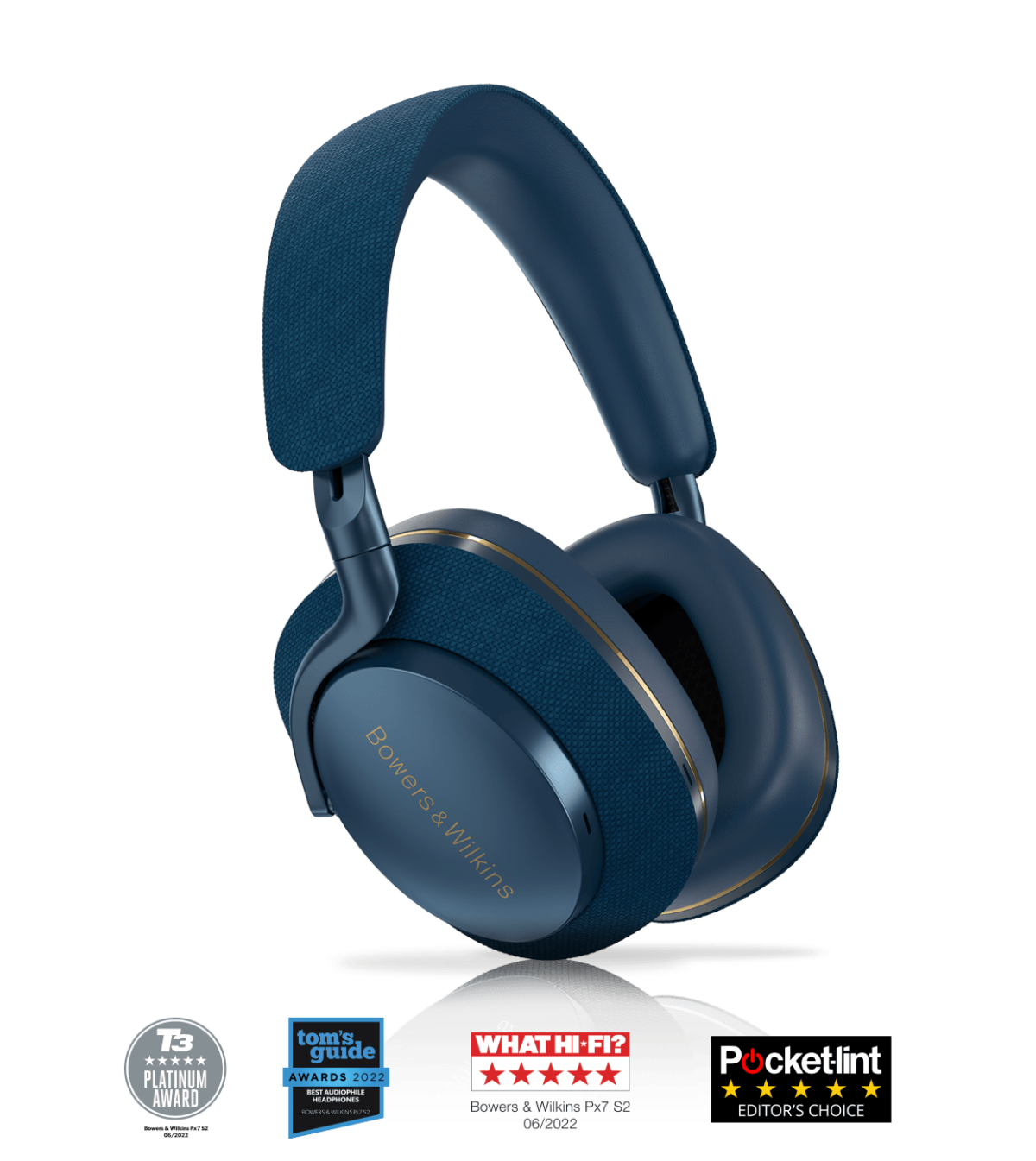 PX7 S2 - אוזניות Over The Ear של B&W ב"פיוז סטריאו" - כחול