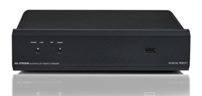 MX-Stream - מזרים מדיה של Musical Fidelity ב"פיוז סטריאו" - שחור