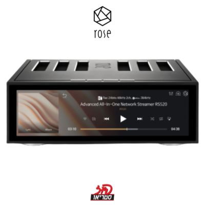 RS520 - מגבר ומזרים מדיה של HiFi Rose ב"פיוז סטריאו"